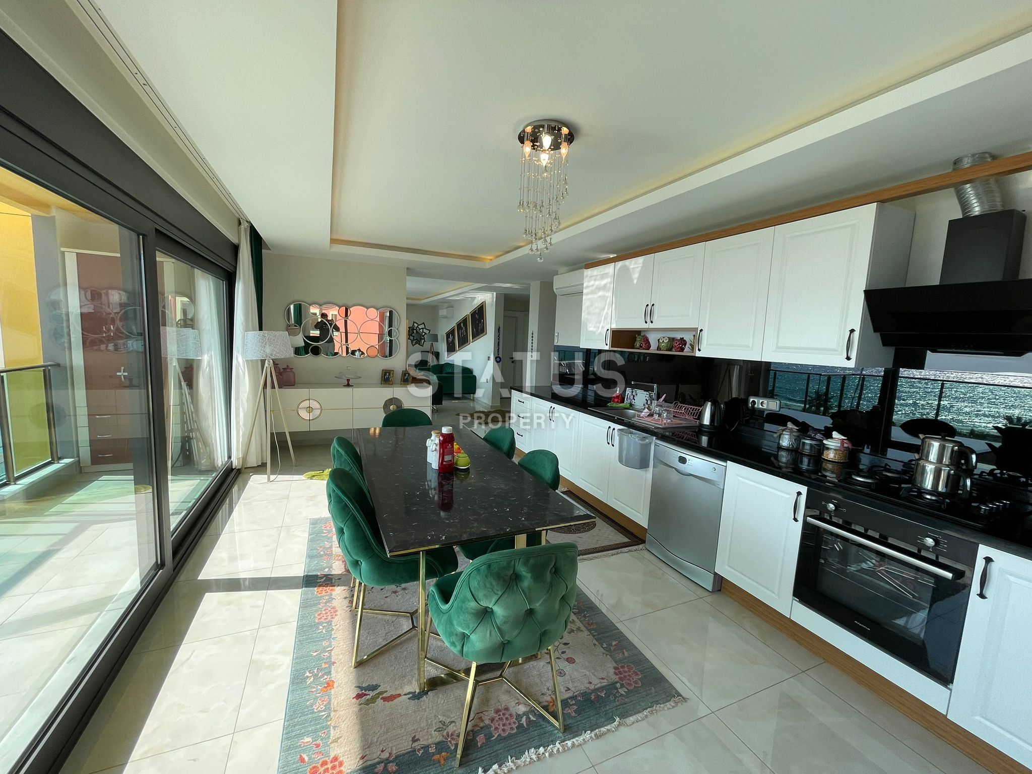 Шикарная видовая квартира в первой береговой линии в Махмутларе. 160м2 фото 8