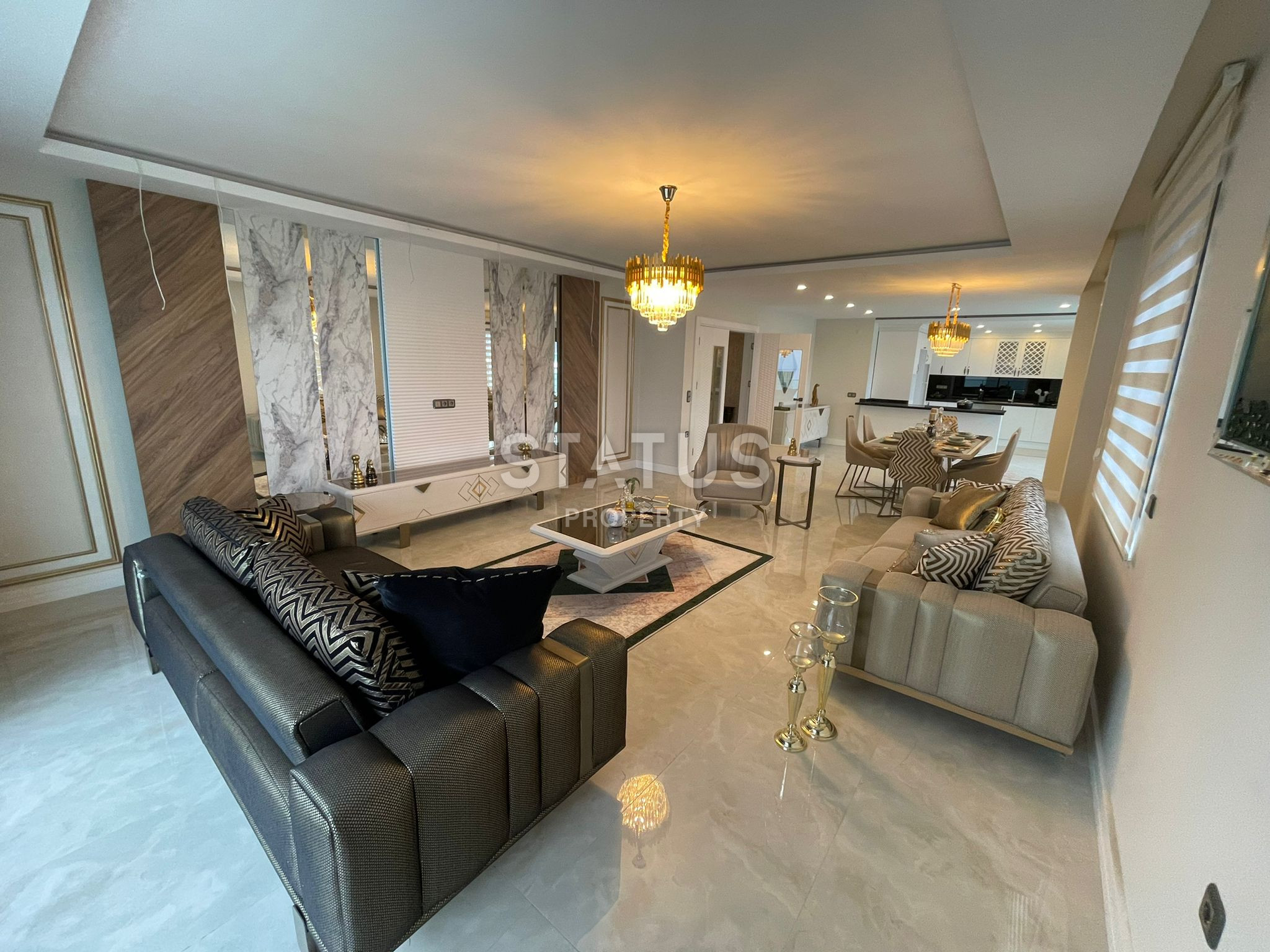 Элитный дуплекс в ЖК премиум класса в первой береговой линии в Махмутларе. 320м2 фото 3