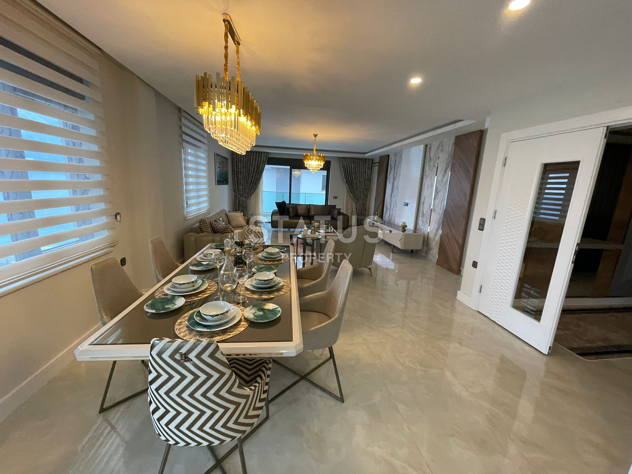 Элитный дуплекс в ЖК премиум класса в первой береговой линии в Махмутларе. 320м2 фото 9