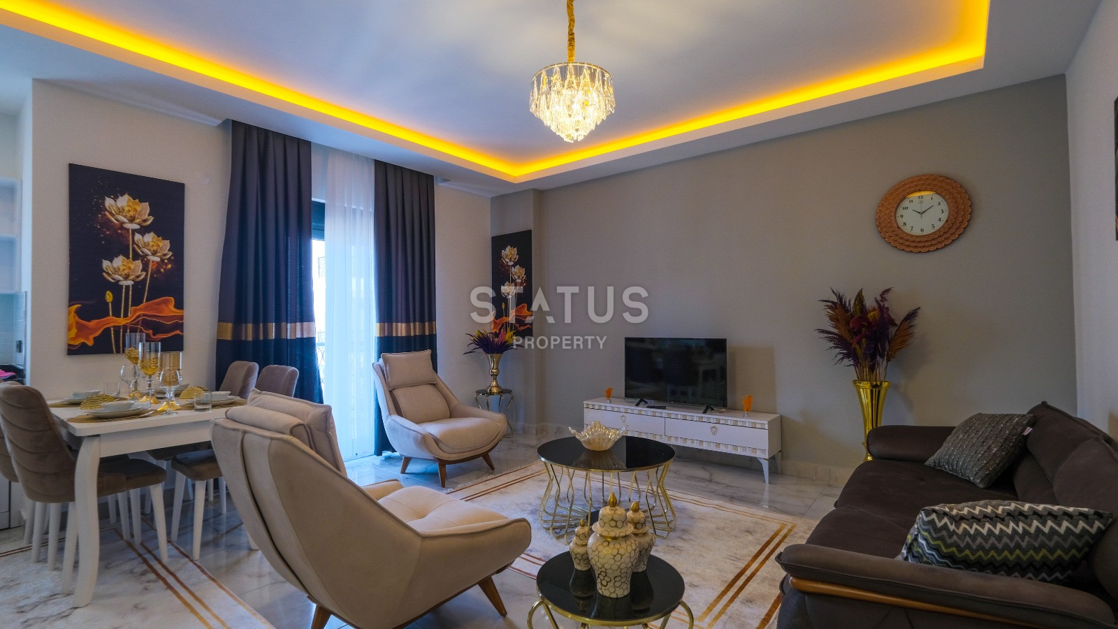 Furnished beautiful apartment 1+1 in a new complex, in Mahmutlar district, 60 m2 фото 12