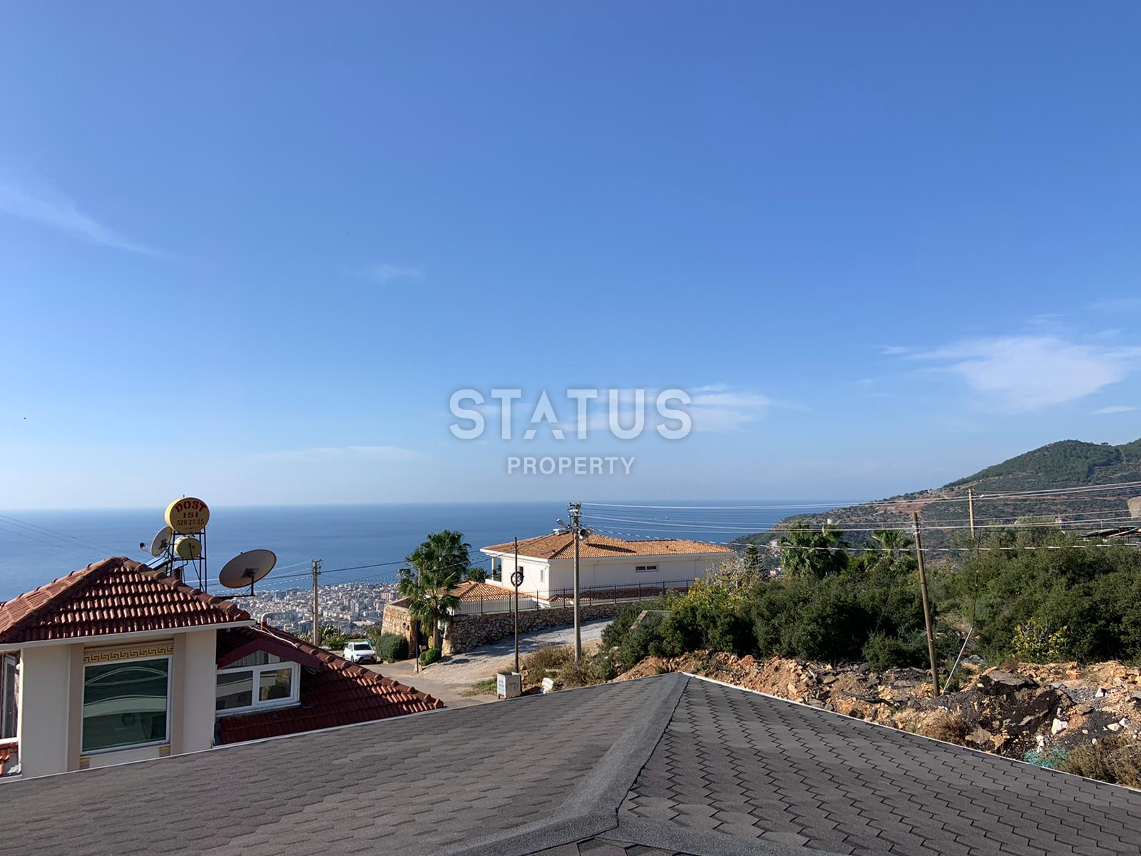 Five-room villa with sea and mountain views in Bektash district. фото 12