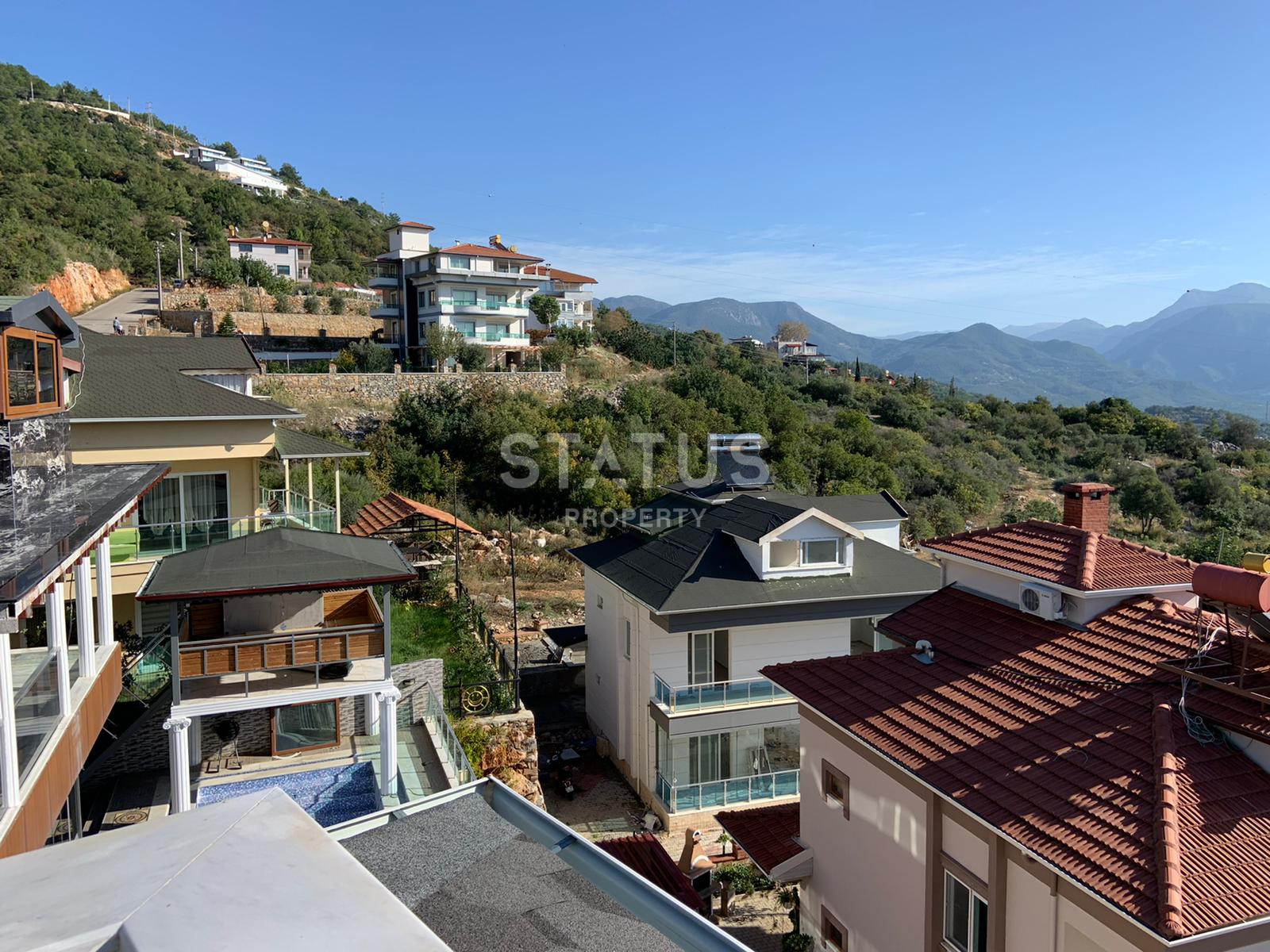 Five-room villa with sea and mountain views in Bektash district. фото 14