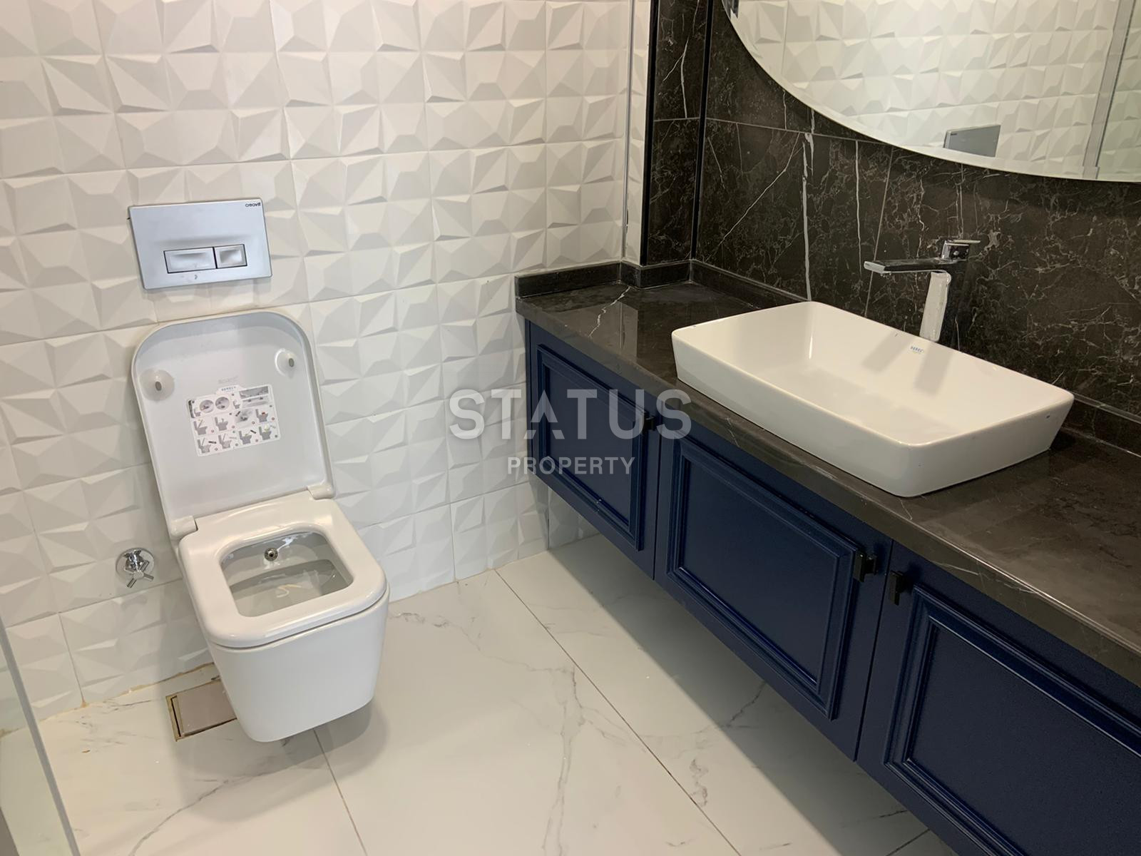 Five-room villa with sea and mountain views in Bektash district. фото 31