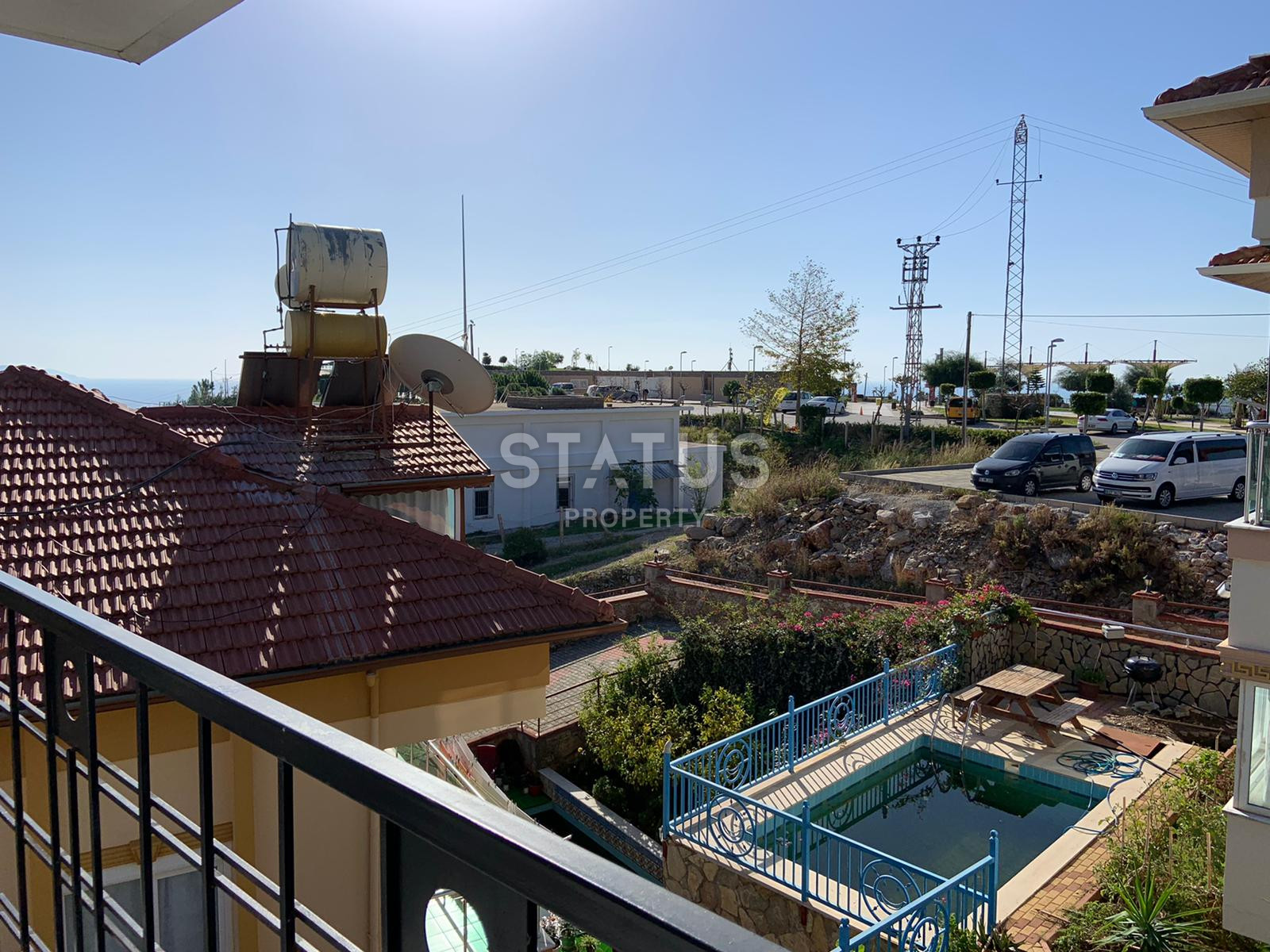 Five-room villa with sea and mountain views in Bektash district. фото 37