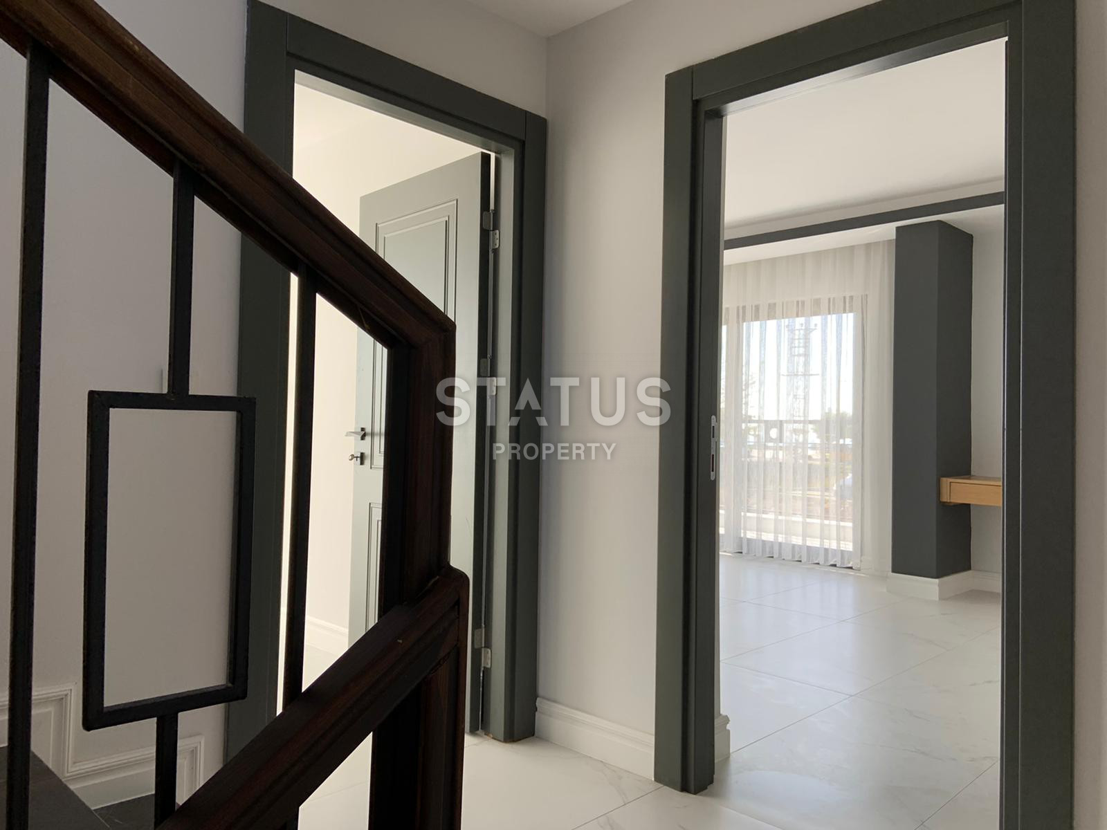 Five-room villa with sea and mountain views in Bektash district. фото 48