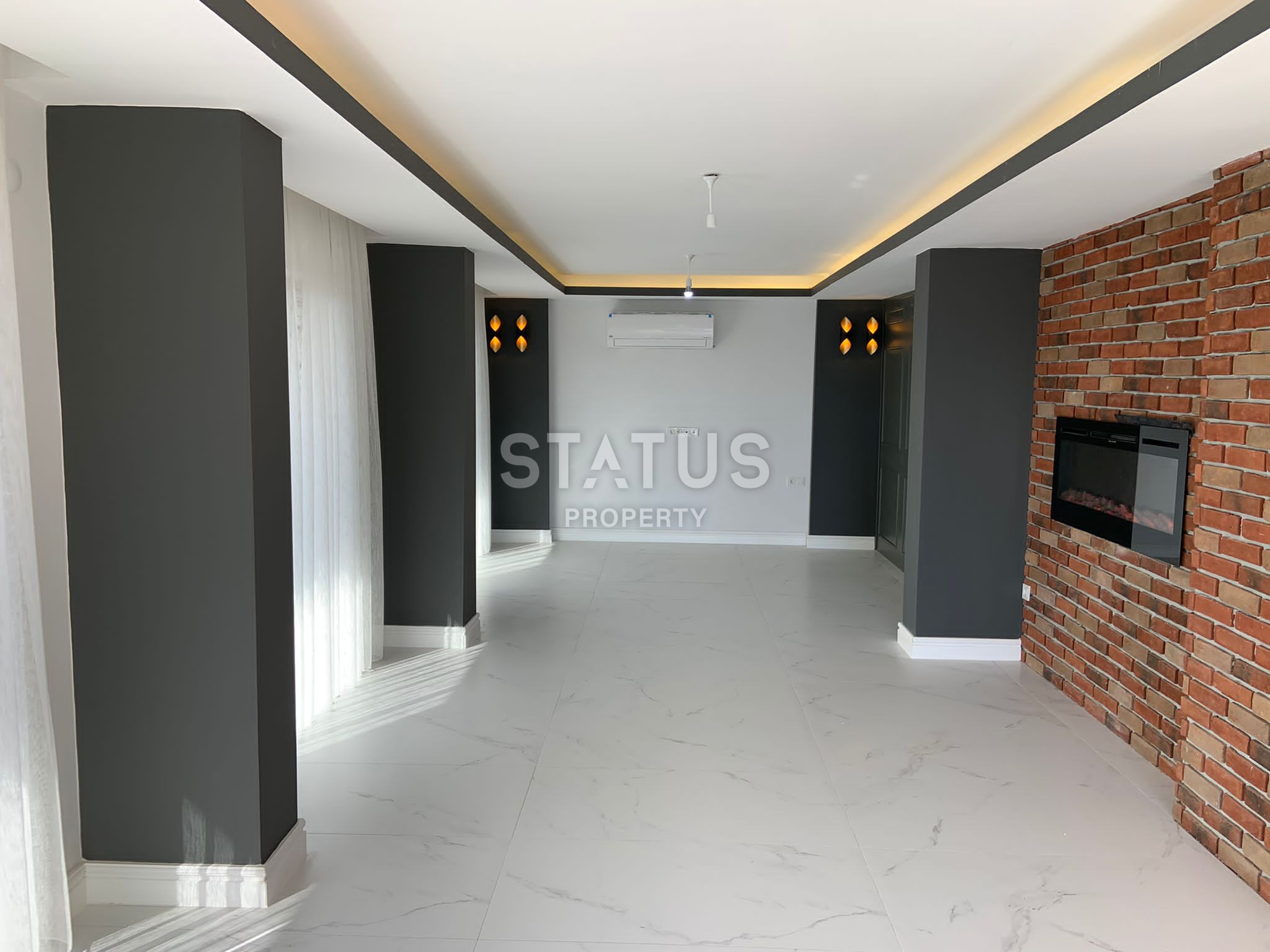 Five-room villa with sea and mountain views in Bektash district. фото 57