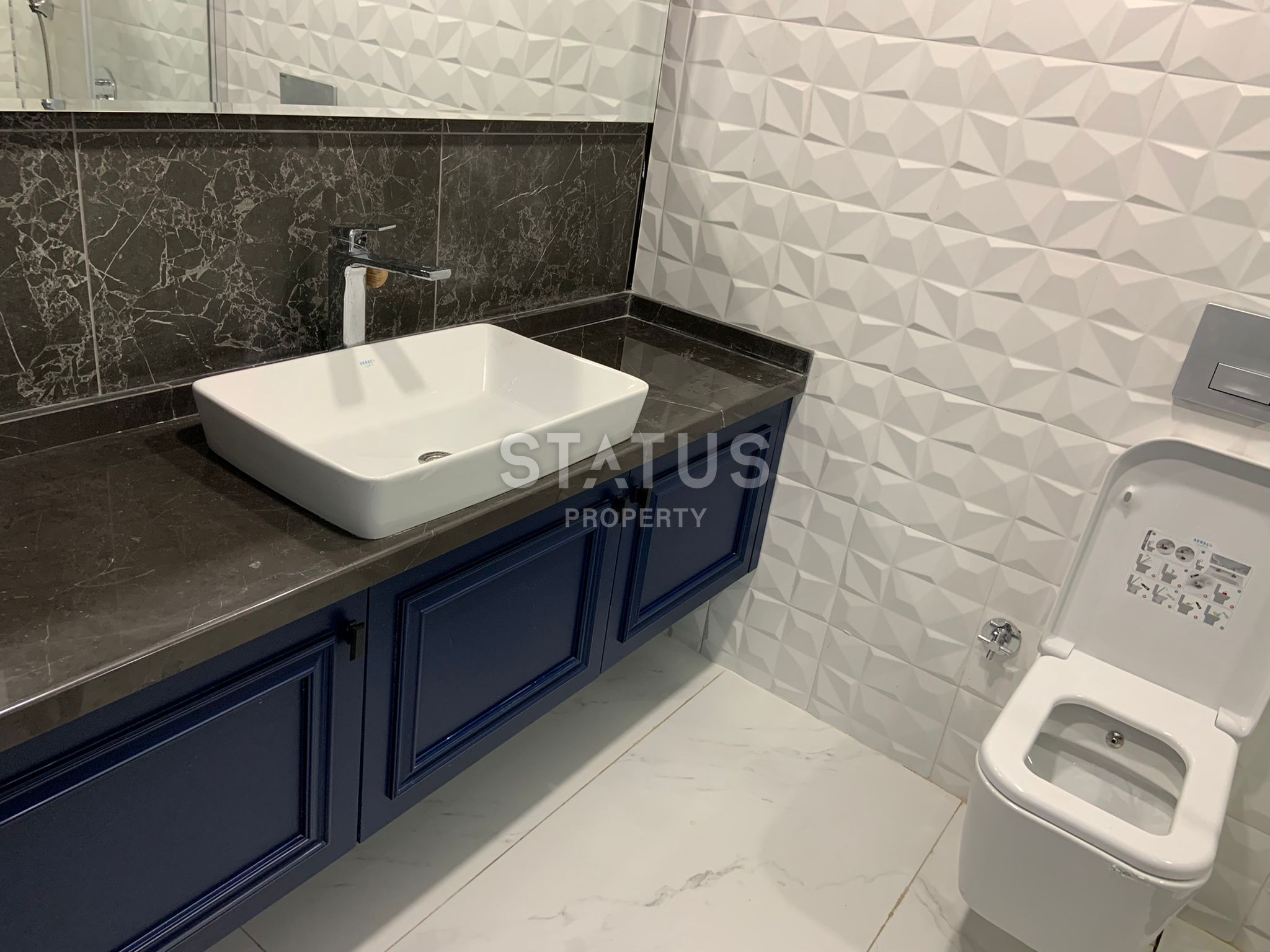 Five-room villa with sea and mountain views in Bektash district. фото 61