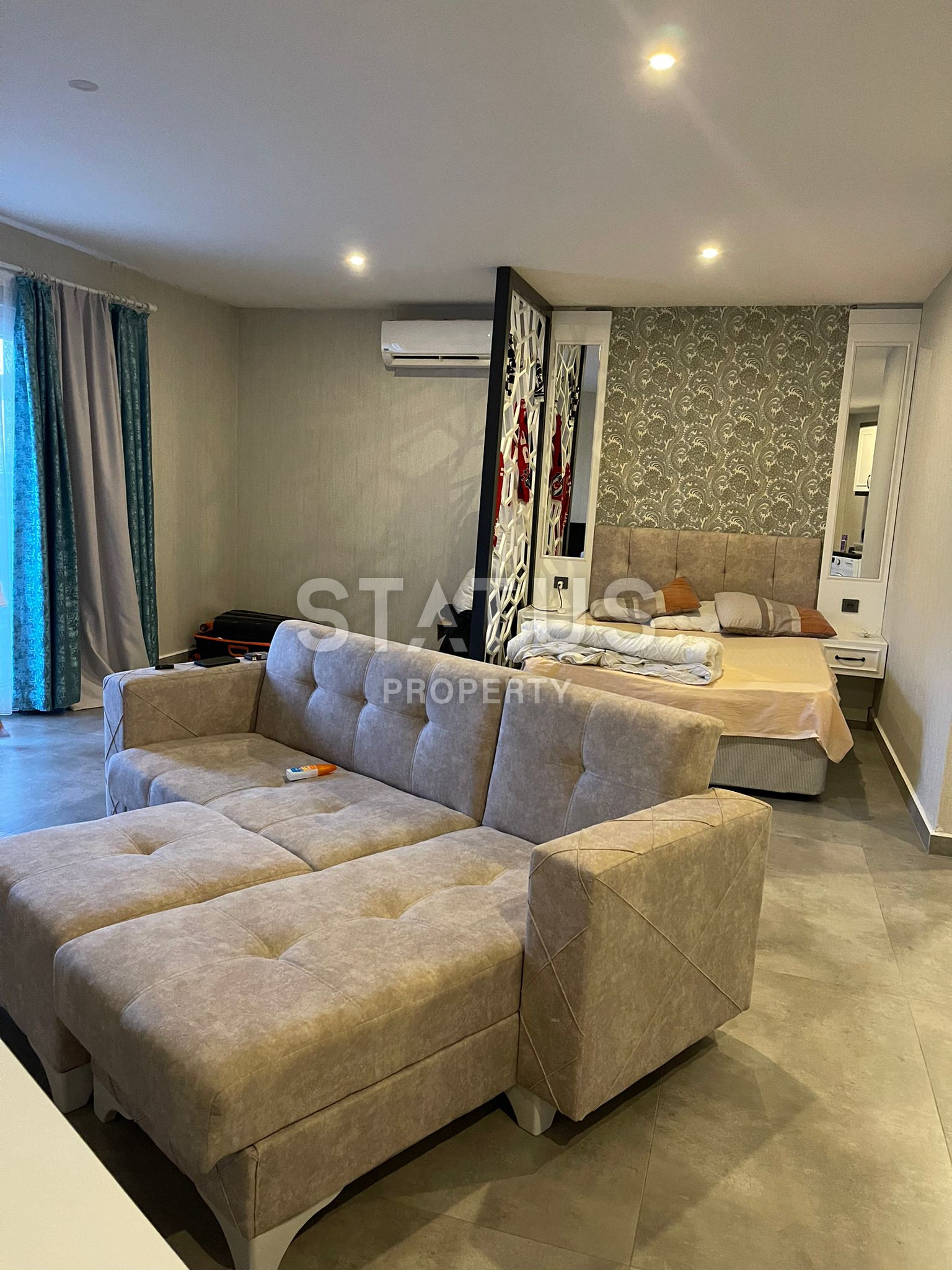 Меблированная квартира студия  в ЖК с полной инфраструктурой в Каргыджаке. 50м2 фото 7