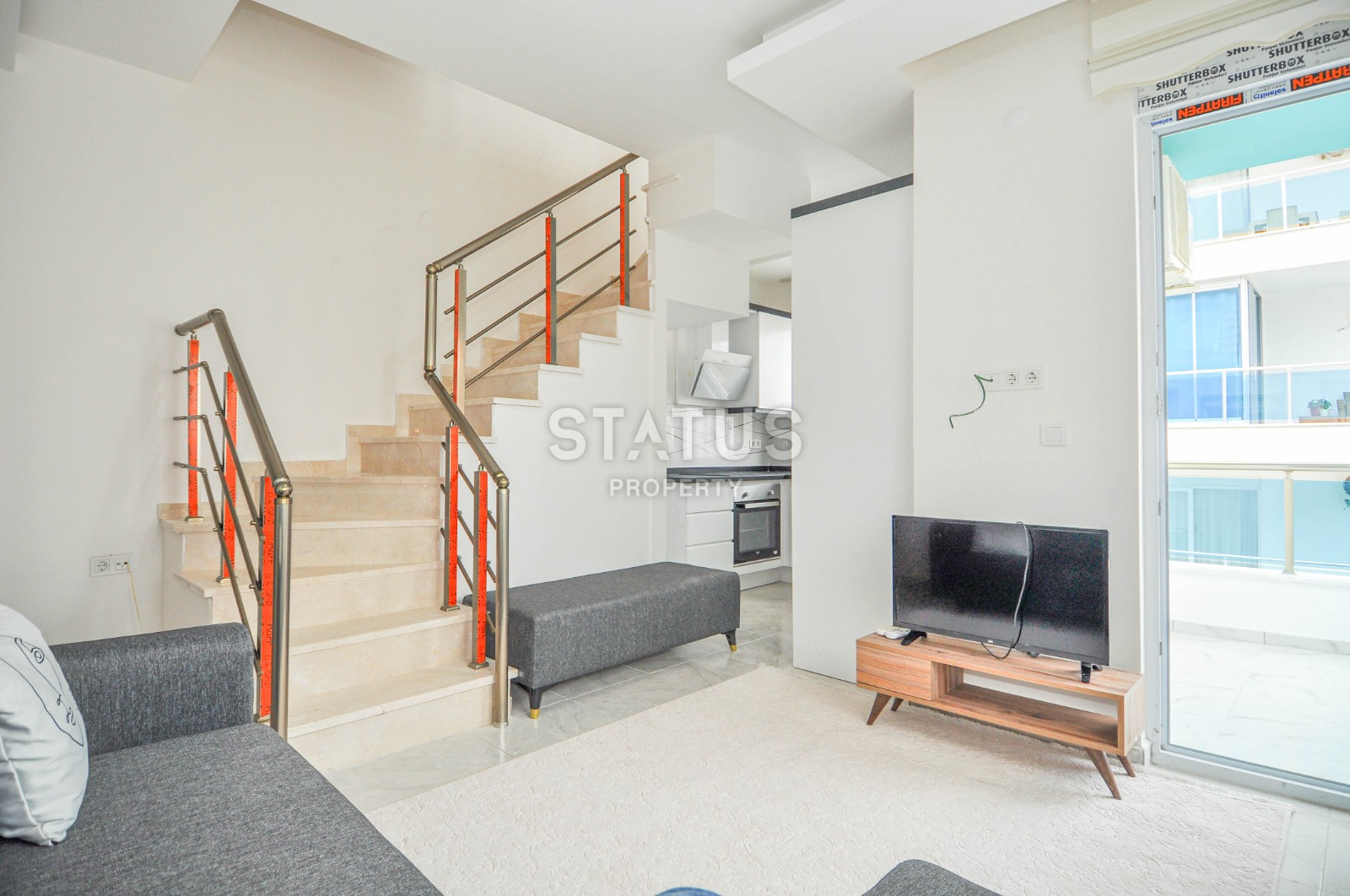 Меблированная квартира 1+1 в 350 метрах от моря в Махмутлар. 55м2. фото 1