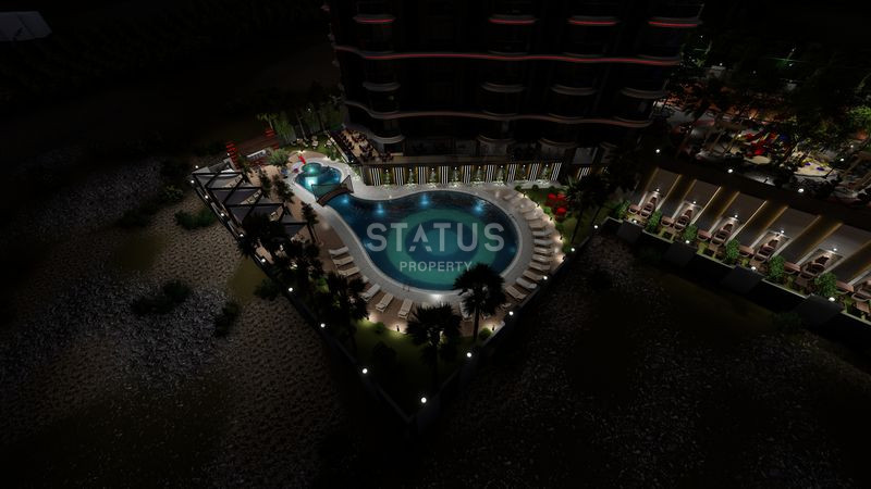 Новая трёхкомнатная квартира с видом на море в ЖК отельного типа в Махмутларе. 115м2 фото 5