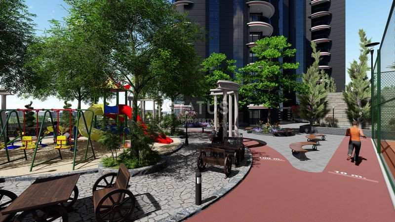 Новая трёхкомнатная квартира с видом на море в ЖК отельного типа в Махмутларе. 115м2 фото 6