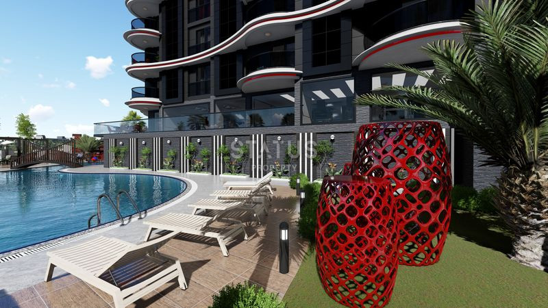 Новая трёхкомнатная квартира с видом на море в ЖК отельного типа в Махмутларе. 115м2 фото 8