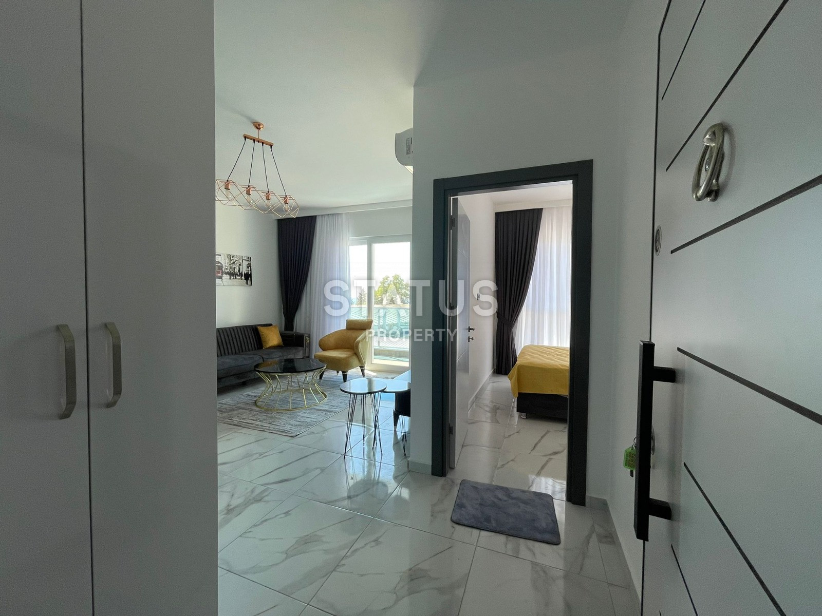 One-bedroom turnkey apartment in the first coastline in Kargicak. 55m2 фото 20