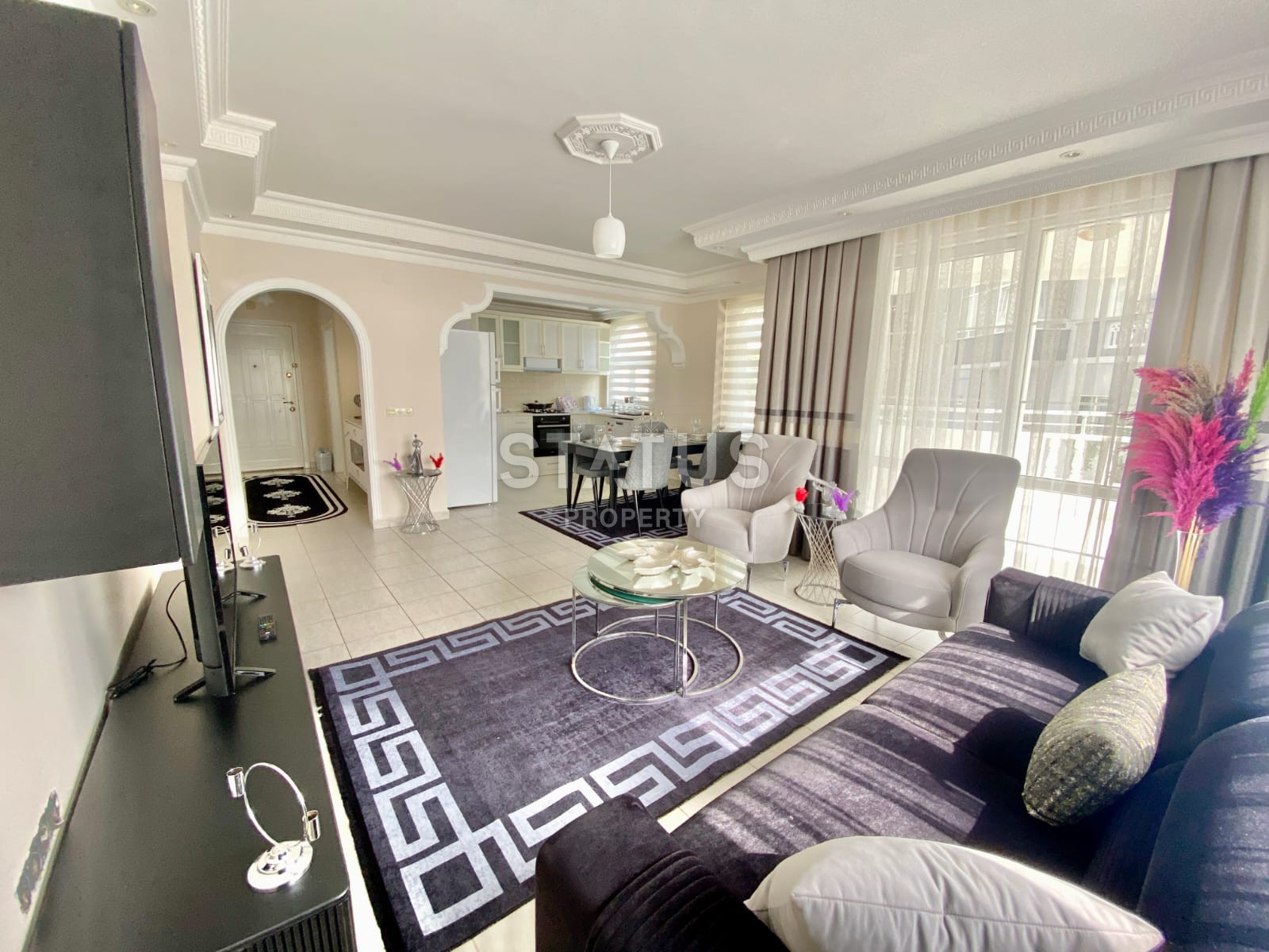 Трёхкомнатная квартира в 400 м от моря, Тосмур. 95м2 фото 26