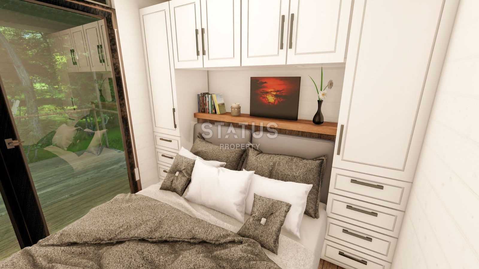 Дачные автодомики 1+1 с видом на горы и реку в районе Карапынар-Яйласы 45,5м2 фото 4