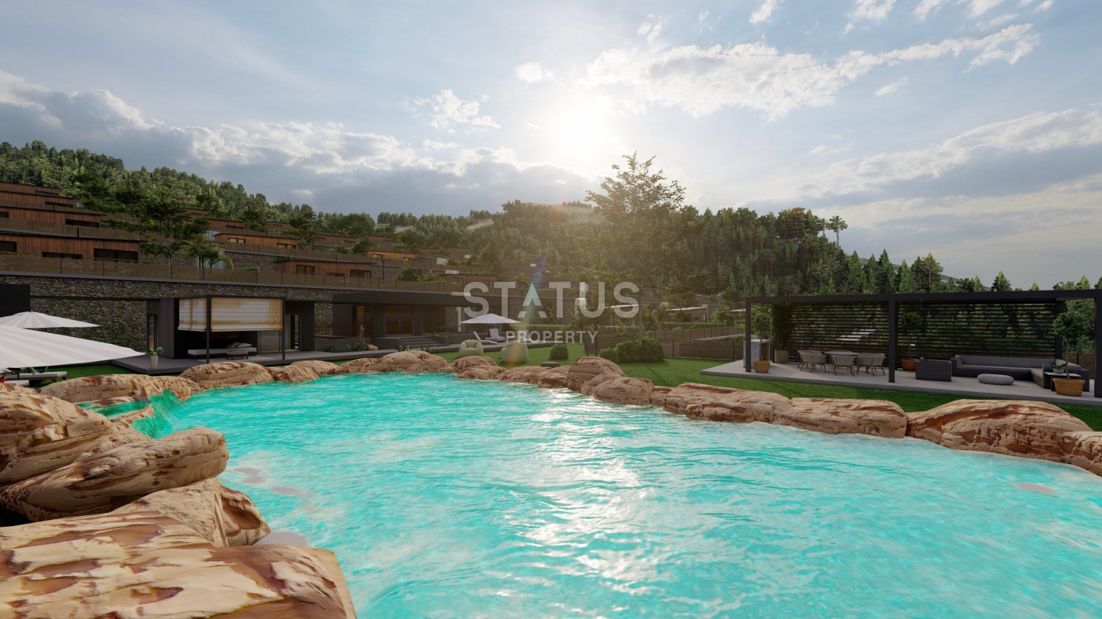 Дачные автодомики 1+1 с видом на горы и реку в районе Карапынар-Яйласы 45,5м2 фото 11