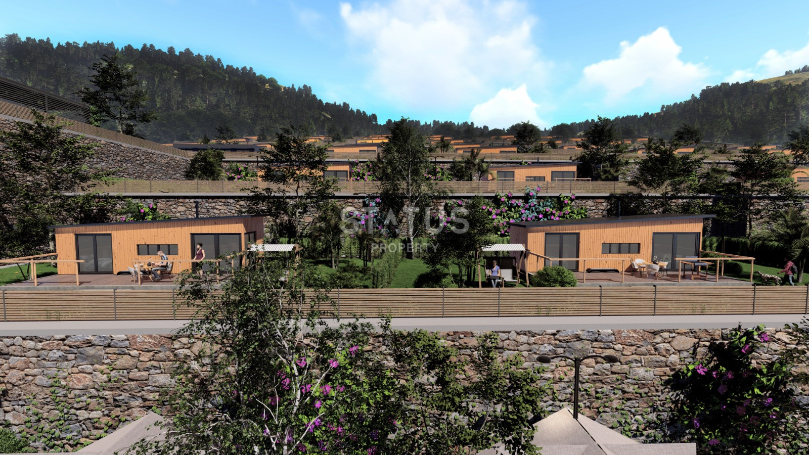 Дачные автодомики 1+1 с видом на горы и реку в районе Карапынар-Яйласы 45,5м2 фото 15