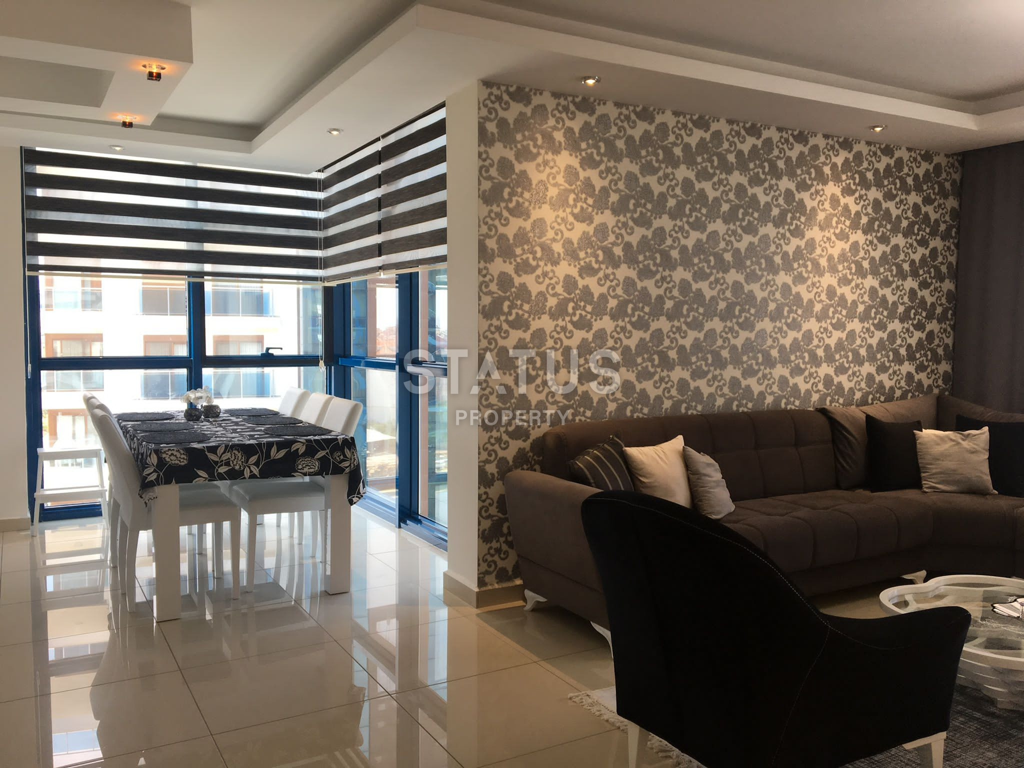 Three-room furnished apartment in a residential complex with hotel infrastructure in Cikcili. 120m2 фото 5