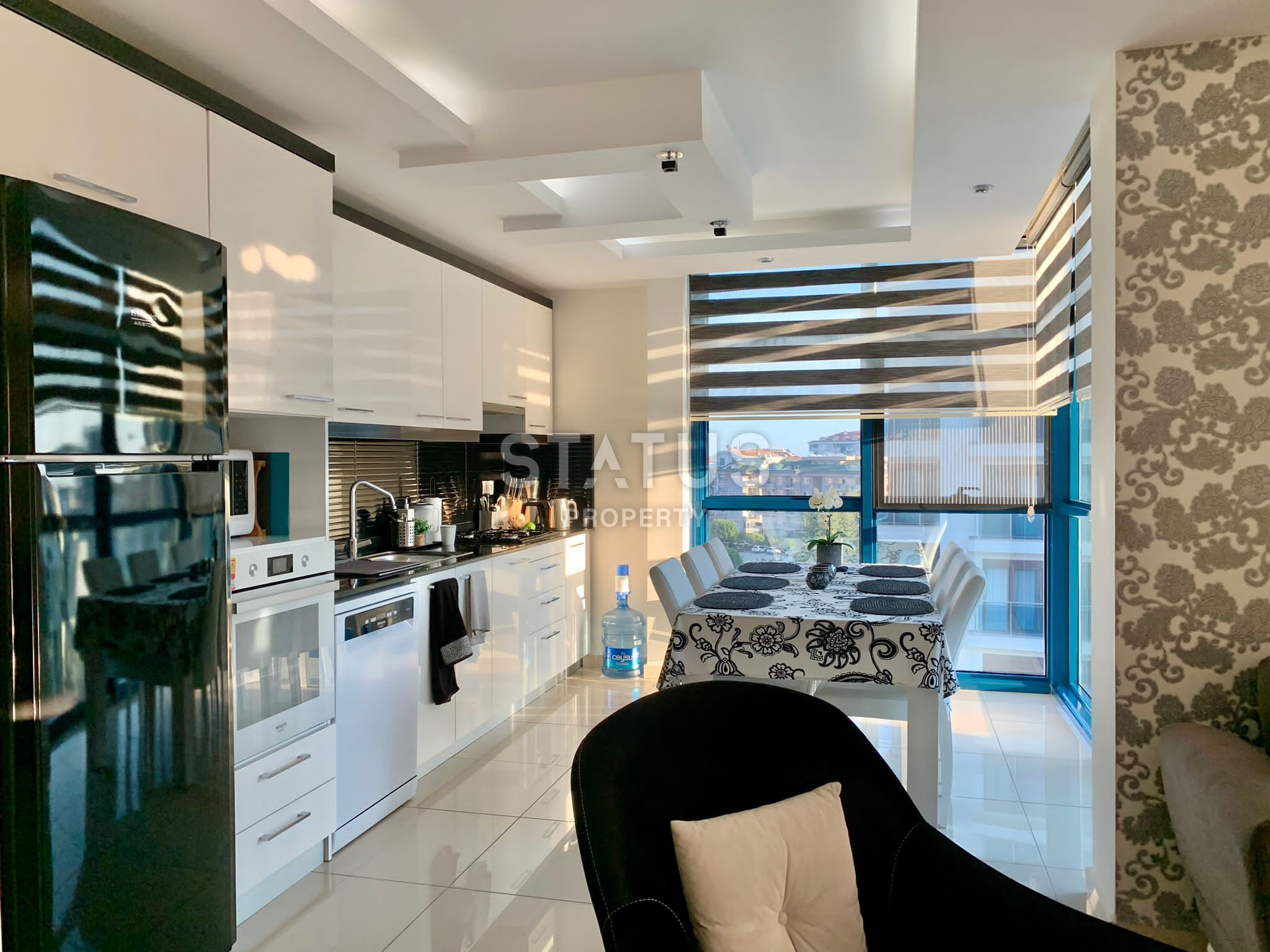 Three-room furnished apartment in a residential complex with hotel infrastructure in Cikcili. 120m2 фото 8