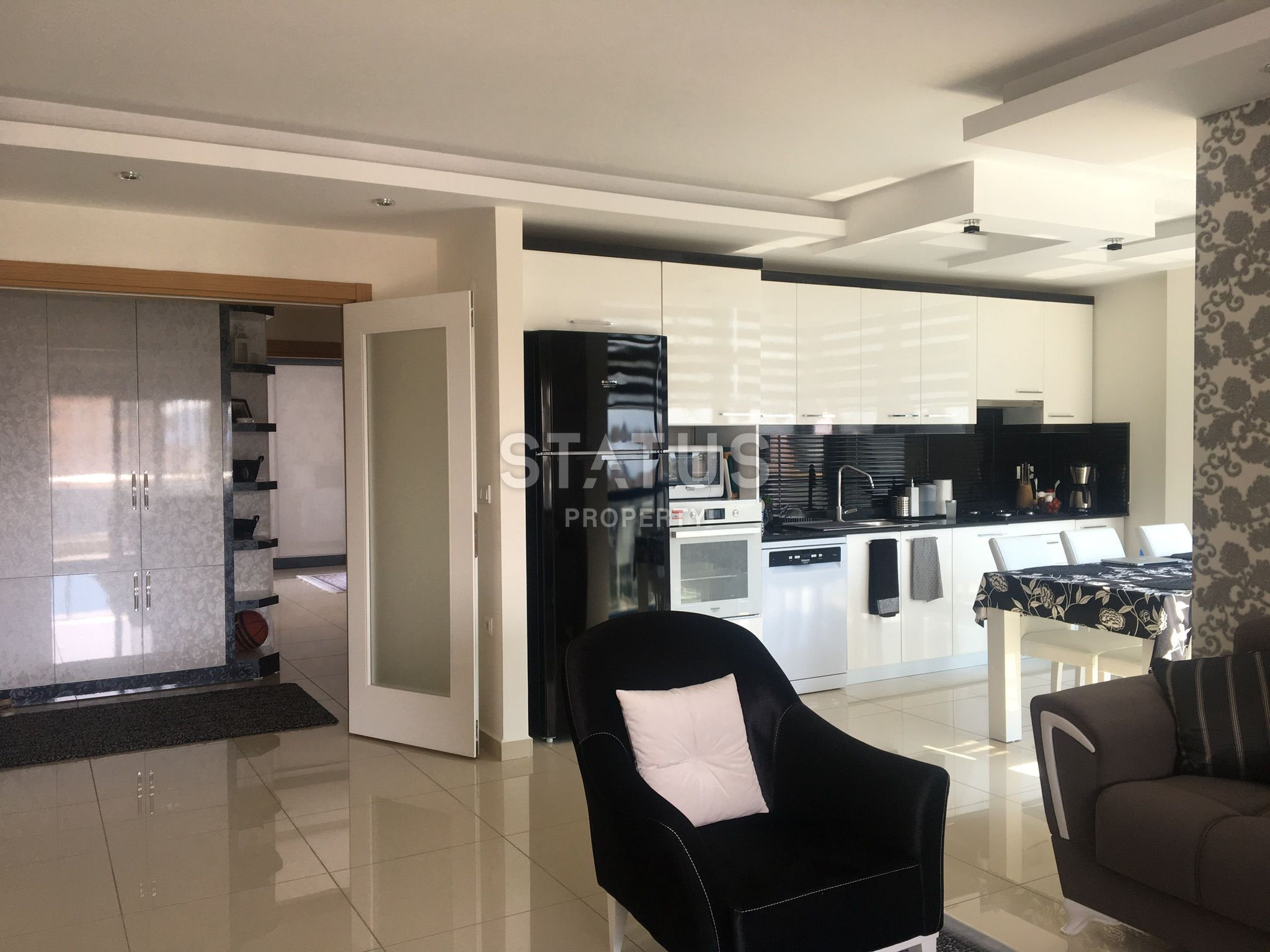 Three-room furnished apartment in a residential complex with hotel infrastructure in Cikcili. 120m2 фото 11