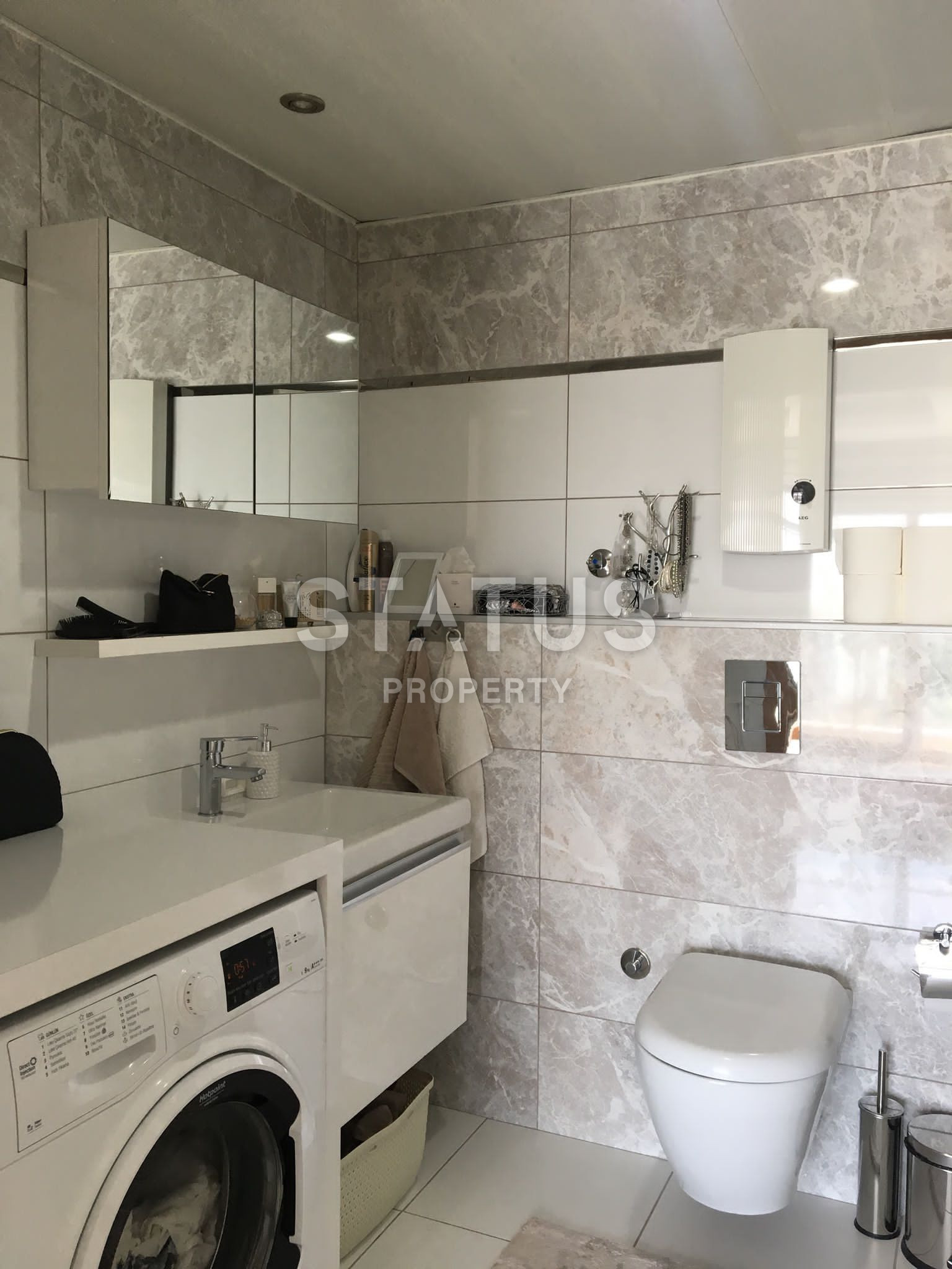 Three-room furnished apartment in a residential complex with hotel infrastructure in Cikcili. 120m2 фото 17