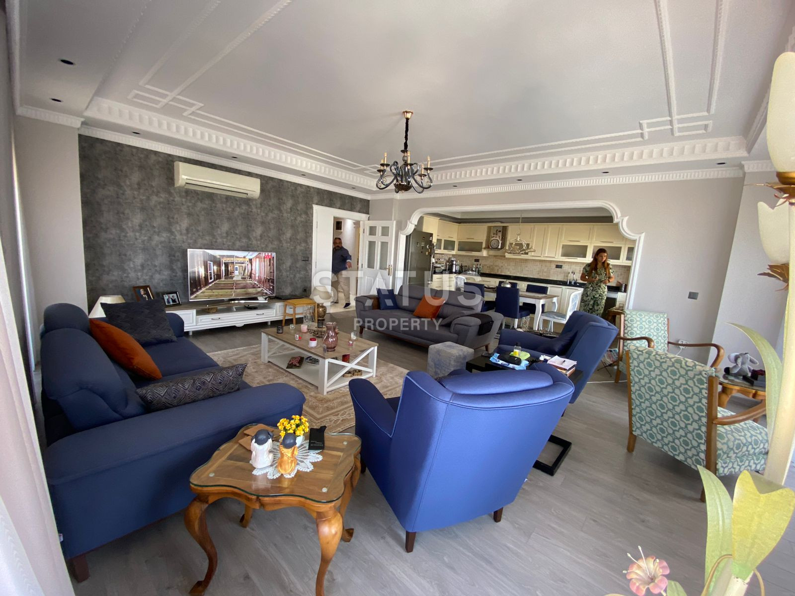 Просторные апартаменты 4+1 с видом на море в центре Алании. 250м2. фото 22