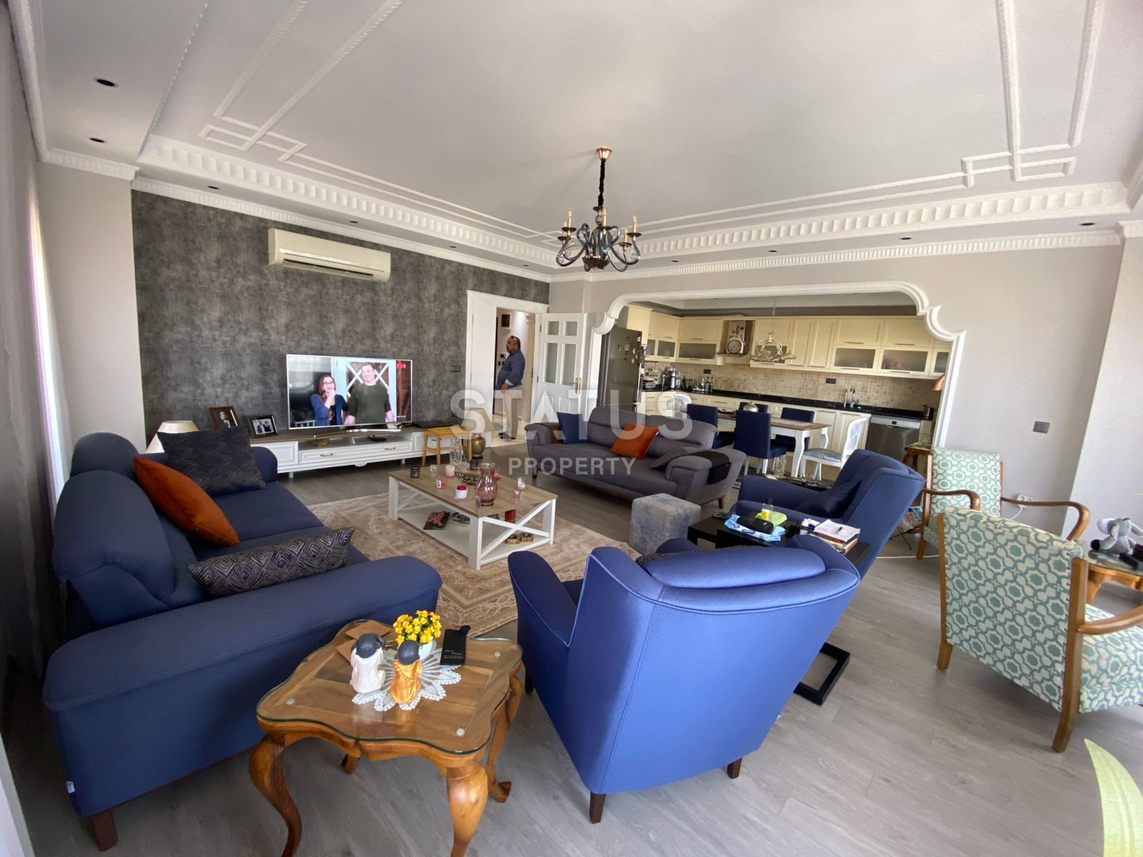 Просторные апартаменты 4+1 с видом на море в центре Алании. 250м2. фото 25