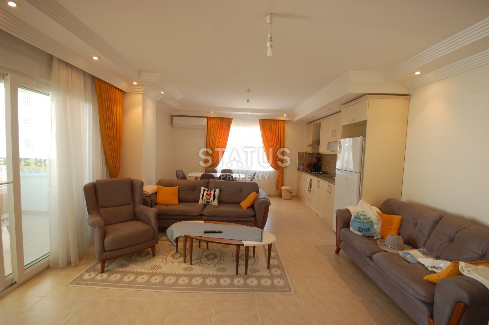 Трёхкомнатная меблированная квартира 2+1 в Тосмуре. 100м2 фото 3