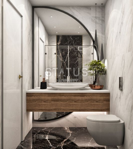 Новый проект на стадии строительства в Хасбахче центрального района города Аланьи, 82-294 м2 фото 13