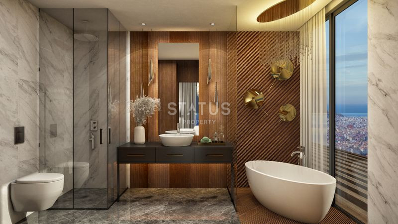 Новый проект на стадии строительства в Хасбахче центрального района города Аланьи, 82-294 м2 фото 16