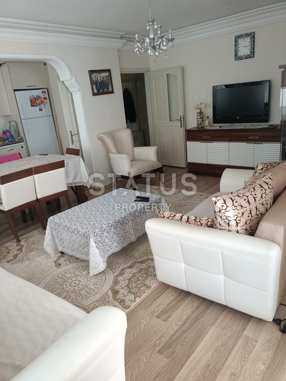 Трёхкомнатная меблированная квартира в 100м от моря в Махмутларе. 120м2 фото 6