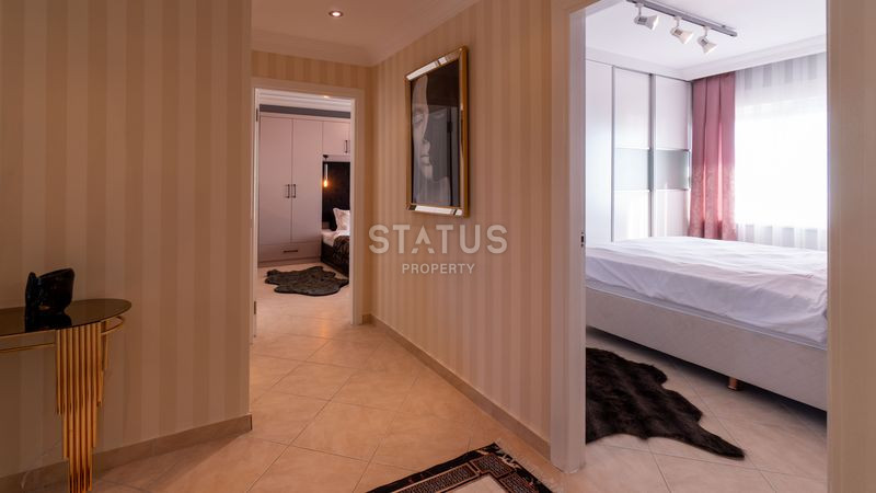 Трёхкомнатная меблированная квартира с видом на море в Махмутларе. 120м2 фото 9