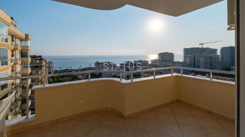 Трёхкомнатная меблированная квартира с видом на море в Махмутларе. 120м2 фото 15