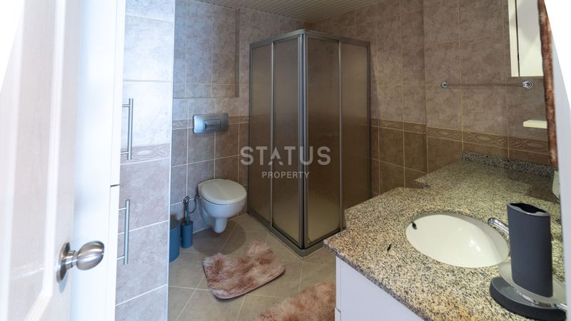 Трёхкомнатная меблированная квартира с видом на море в Махмутларе. 120м2 фото 23