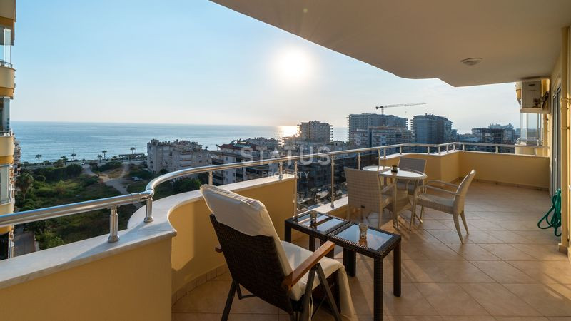 Трёхкомнатная меблированная квартира с видом на море в Махмутларе. 120м2 фото 24