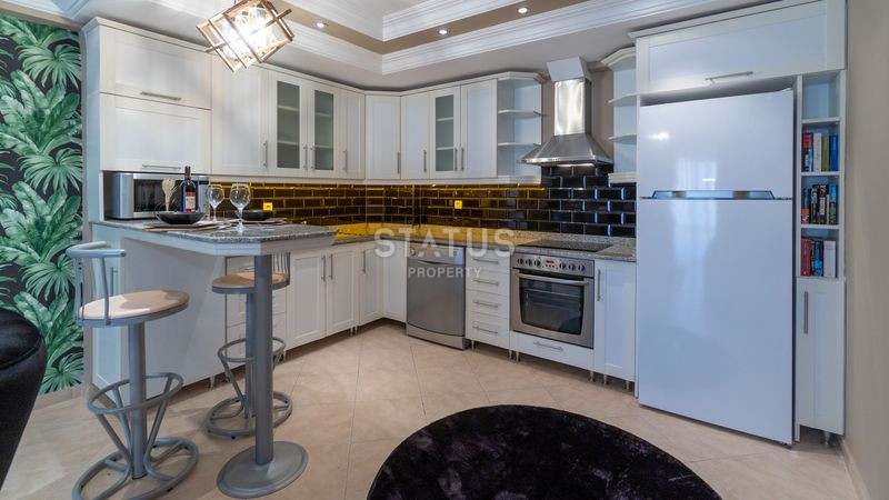 Трёхкомнатная меблированная квартира с видом на море в Махмутларе. 120м2 фото 28