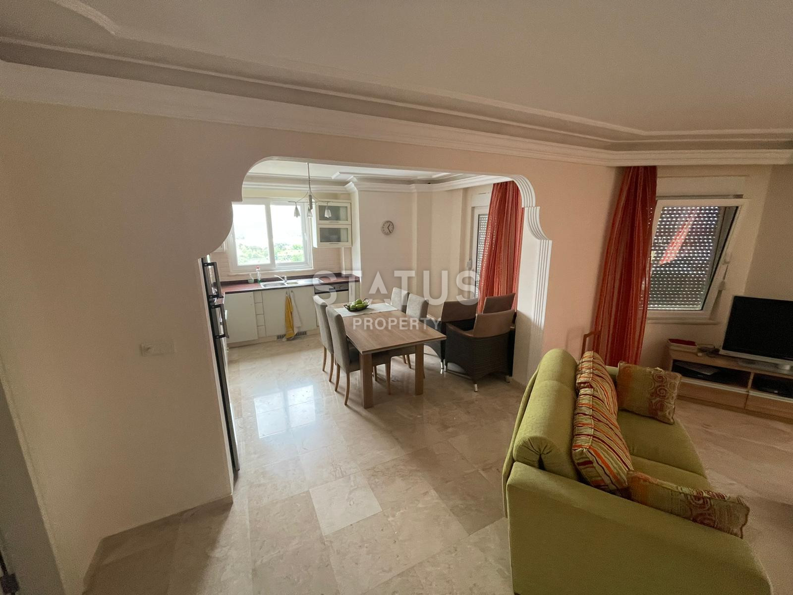 Трёхкомнатная меблированная квартира в 800м от моря в Демирташе. 160м2 фото 15