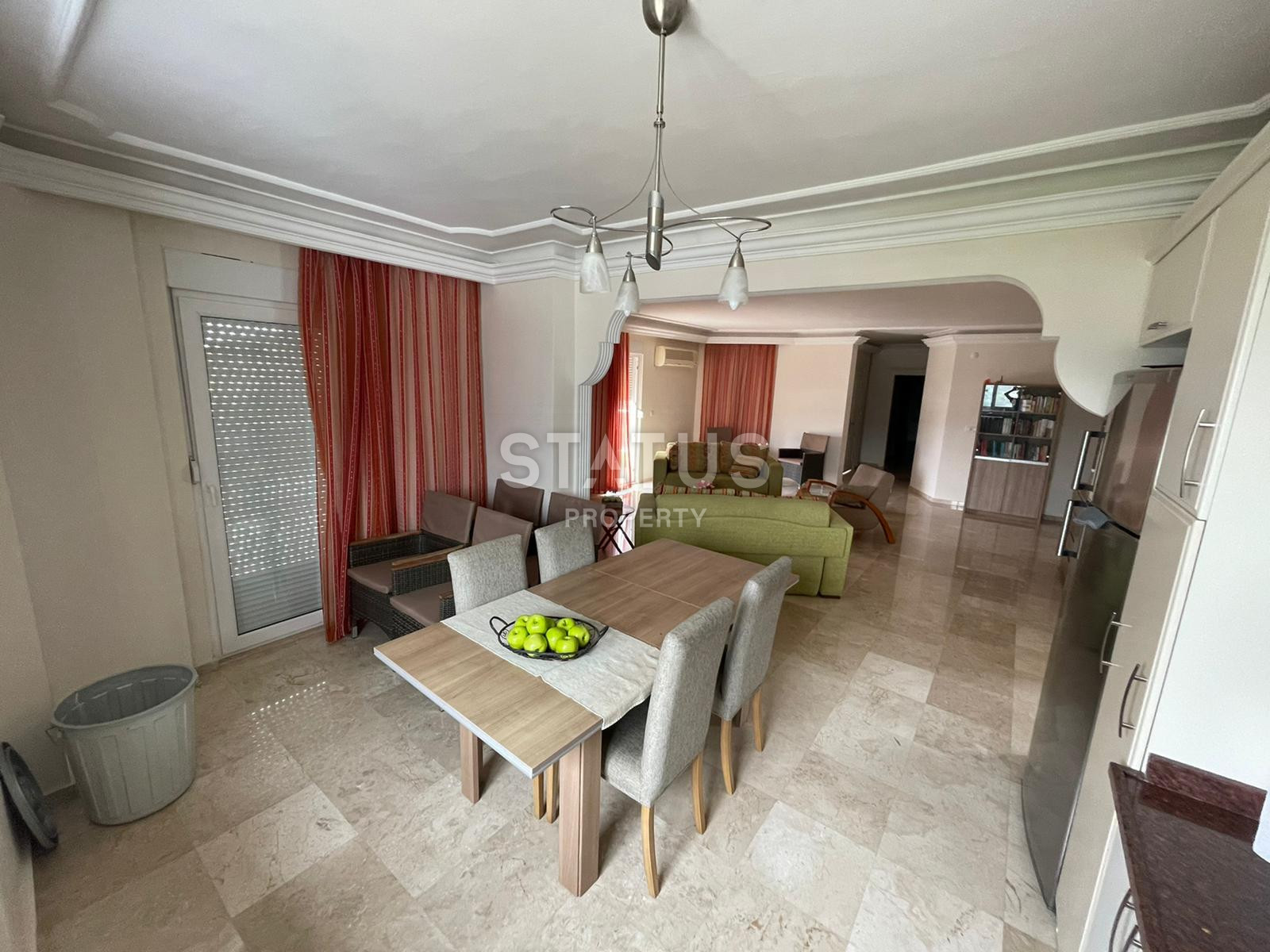 Трёхкомнатная меблированная квартира в 800м от моря в Демирташе. 160м2 фото 17