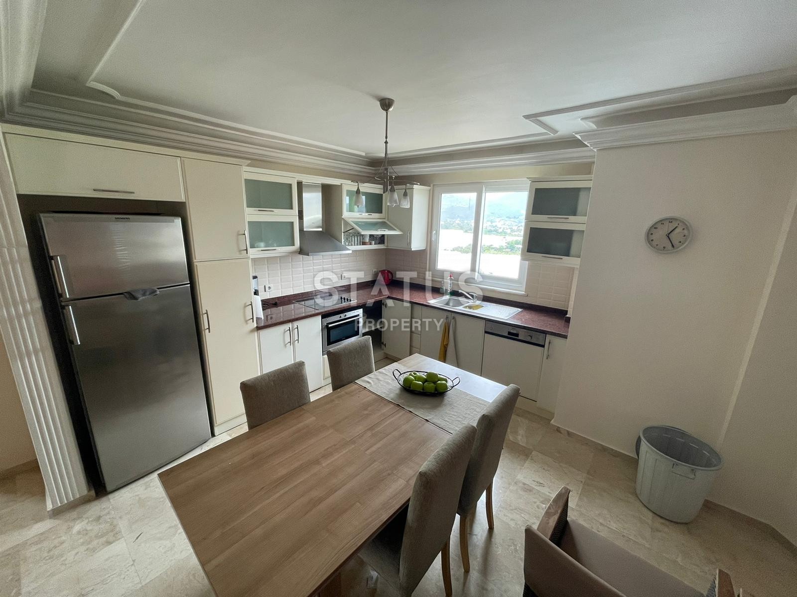 Трёхкомнатная меблированная квартира в 800м от моря в Демирташе. 160м2 фото 18