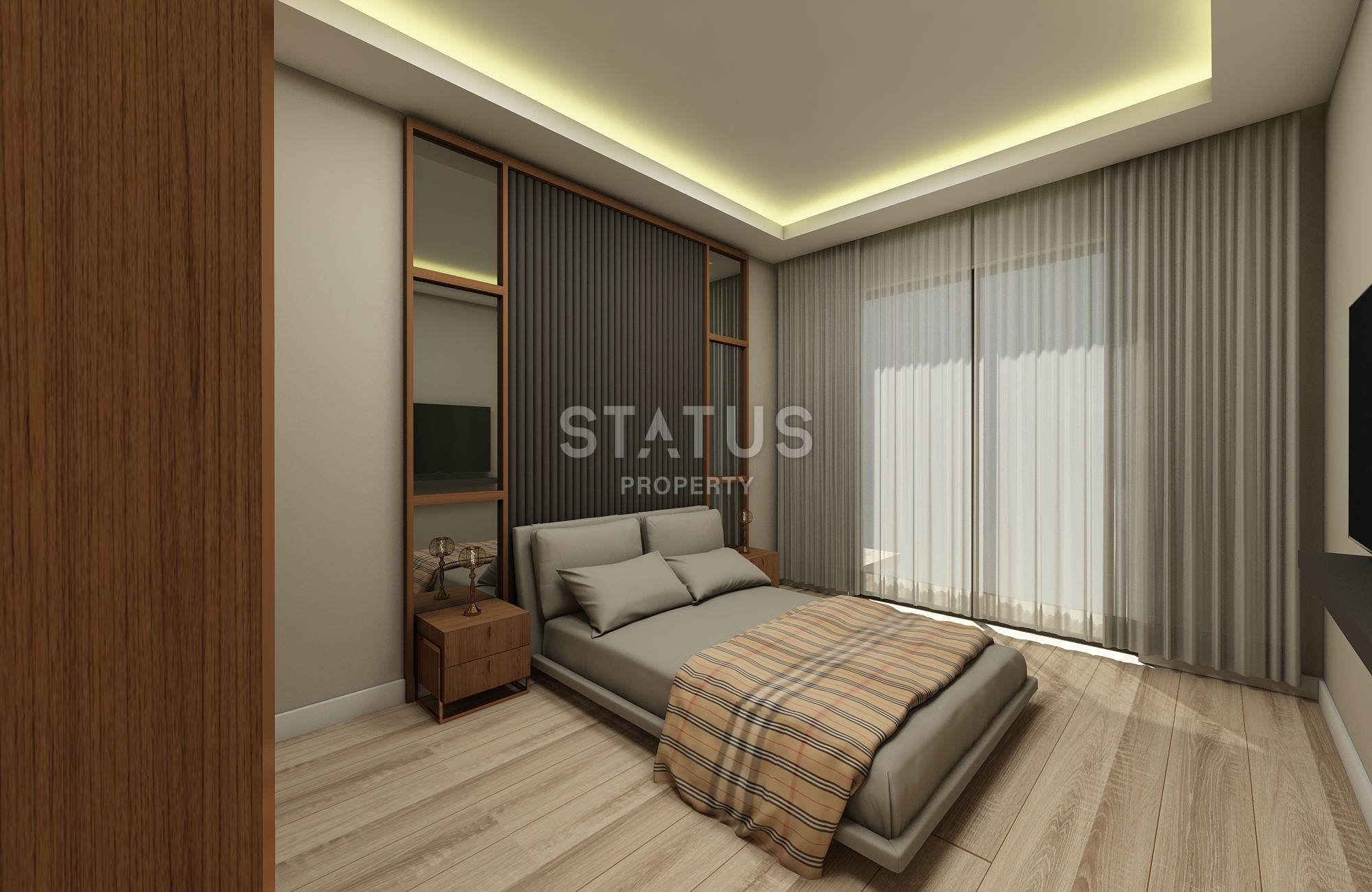 Новый жилой комплекс с видом на море в районе Демирташ 52-127м2 фото 21