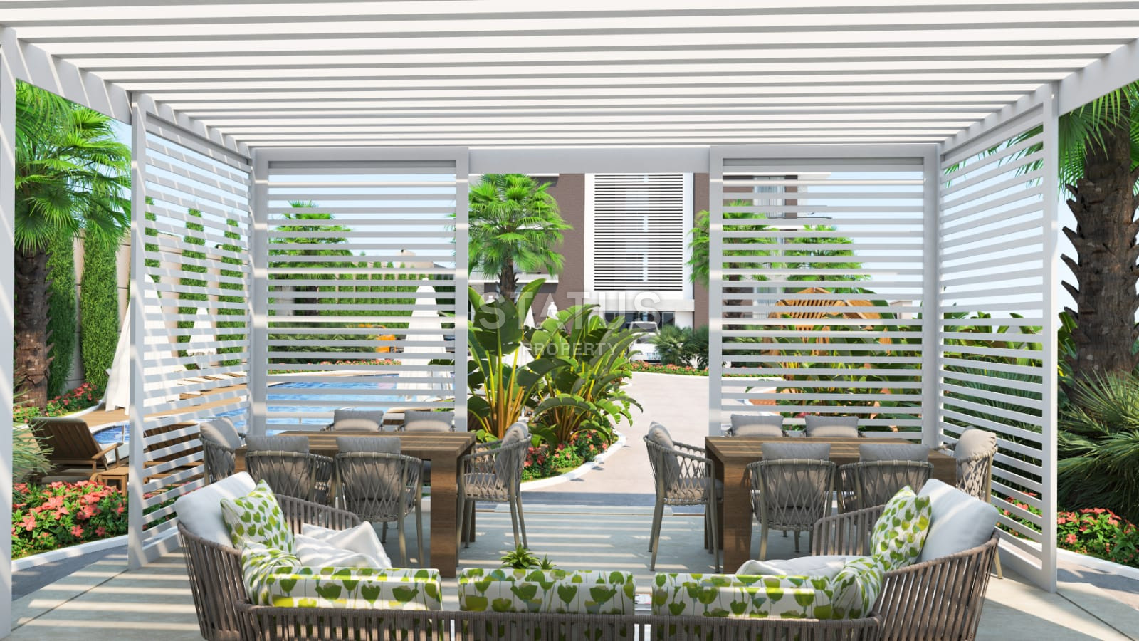 Новый жилой комплекс с видом на море в районе Демирташ 52-127м2 фото 7