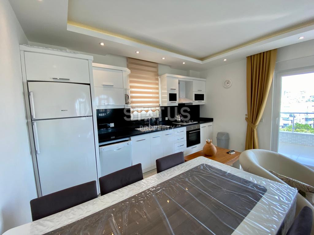 Апартаменты 2+1 в центре Алании с мебелью и техникой в ЖК от ведущего застройщика  в 600 метрах от пляжа Клеопатры. 110м2 фото 3