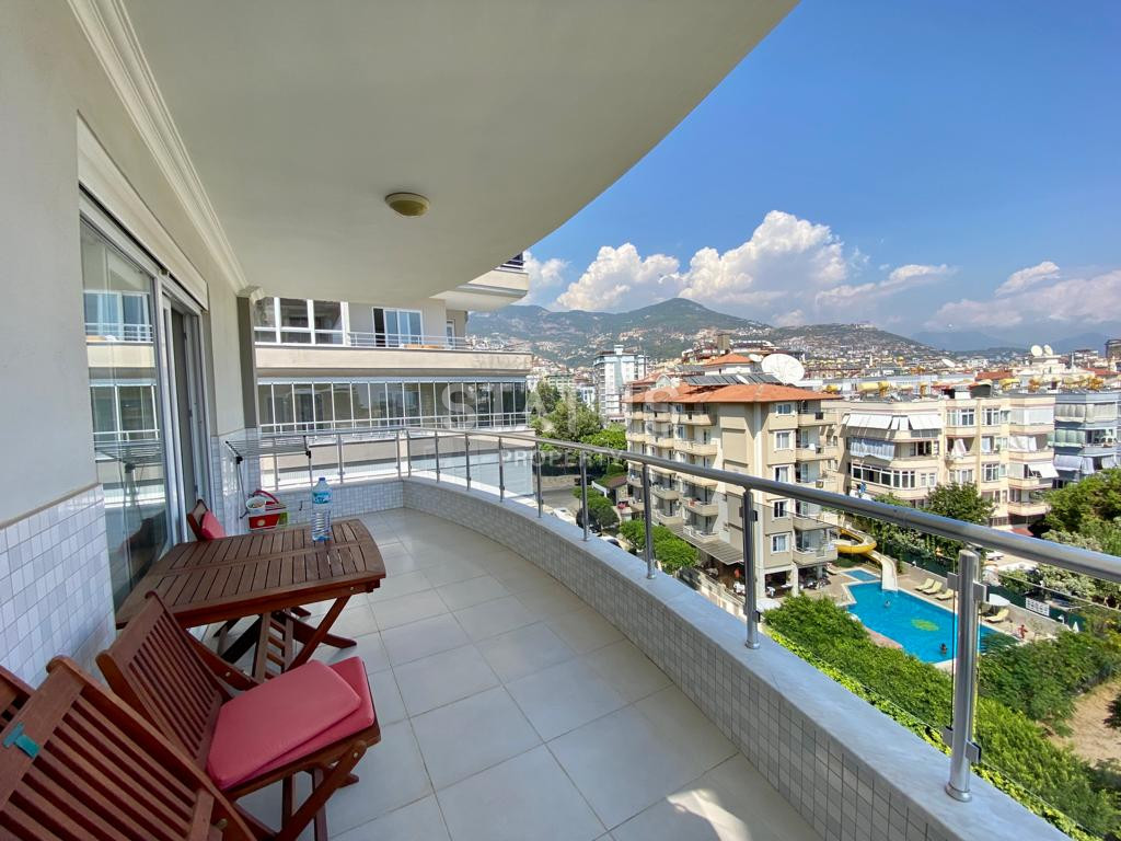 Апартаменты 2+1 в центре Алании с мебелью и техникой в ЖК от ведущего застройщика  в 600 метрах от пляжа Клеопатры. 110м2 фото 7