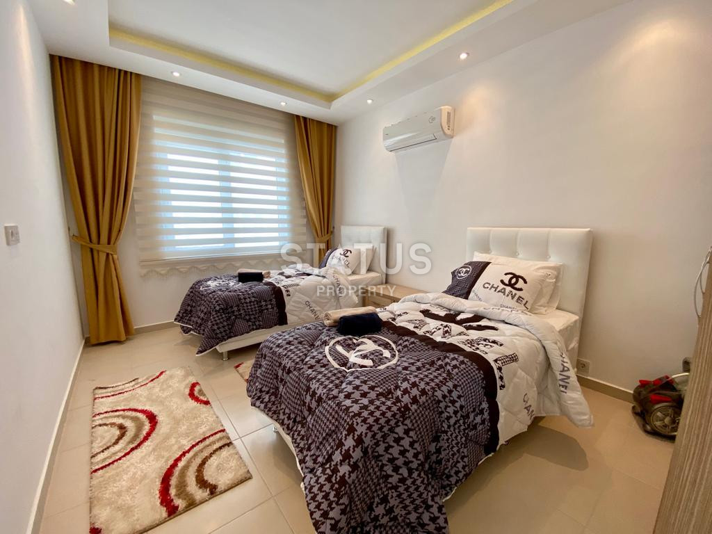 Апартаменты 2+1 в центре Алании с мебелью и техникой в ЖК от ведущего застройщика  в 600 метрах от пляжа Клеопатры. 110м2 фото 9