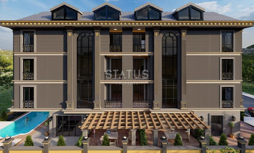 Новый проект на стадии готовности в районе Махмутлар в 950м от моря фото 6