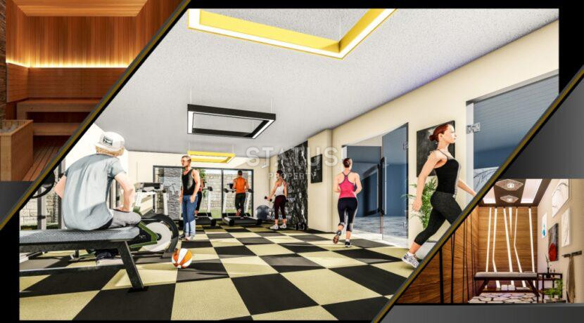 Двухкомнатная квартира в ЖК с отельной инфраструктурой в 600м от моря в Махмутларе. 60м2 фото 3