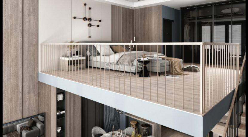 Двухкомнатная квартира в ЖК с отельной инфраструктурой в 600м от моря в Махмутларе. 60м2 фото 4