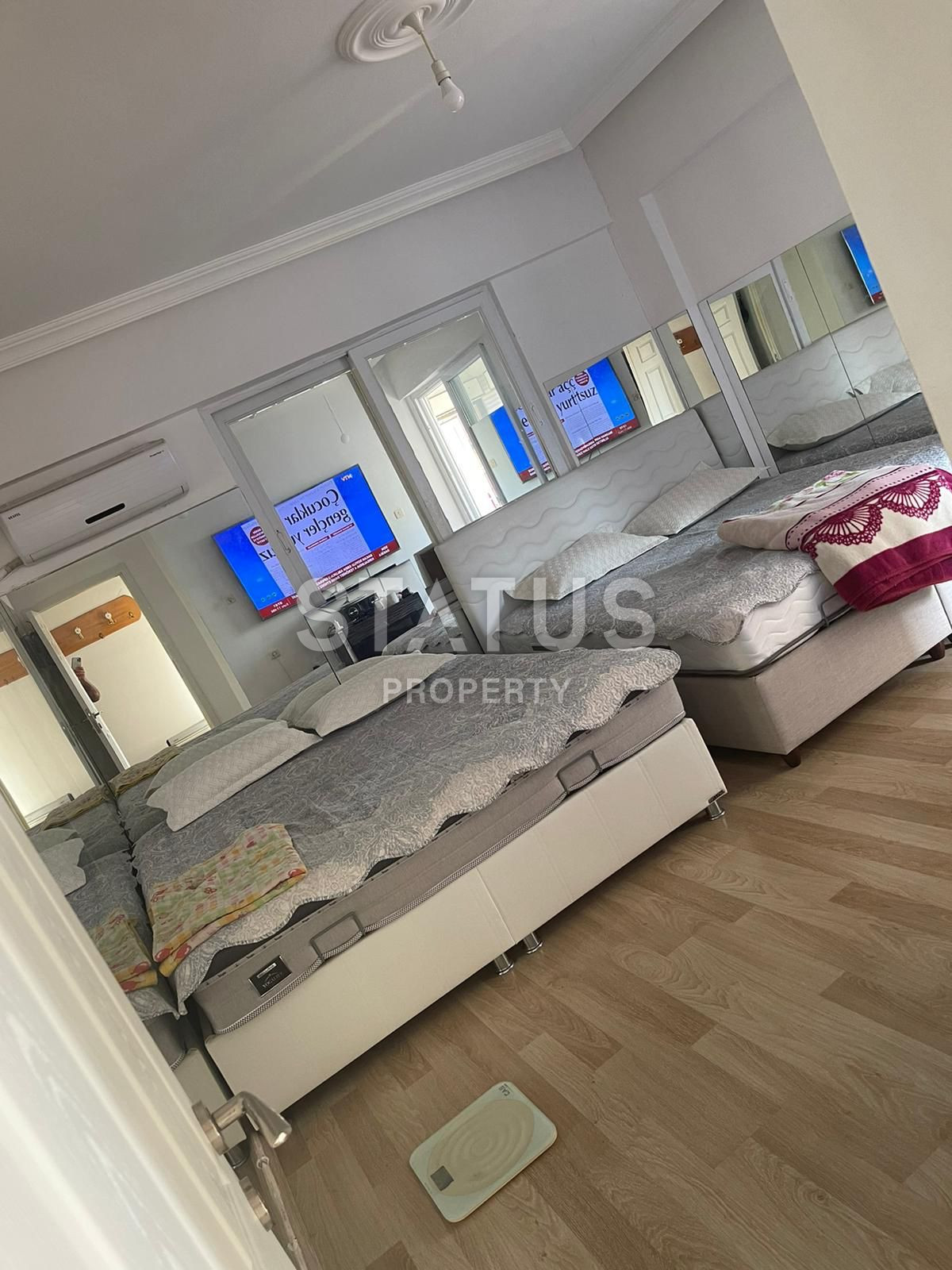 Трёхкомнатная меблированная квартира на пляже Клеопатра с прямым видом на море. 120м2 фото 4