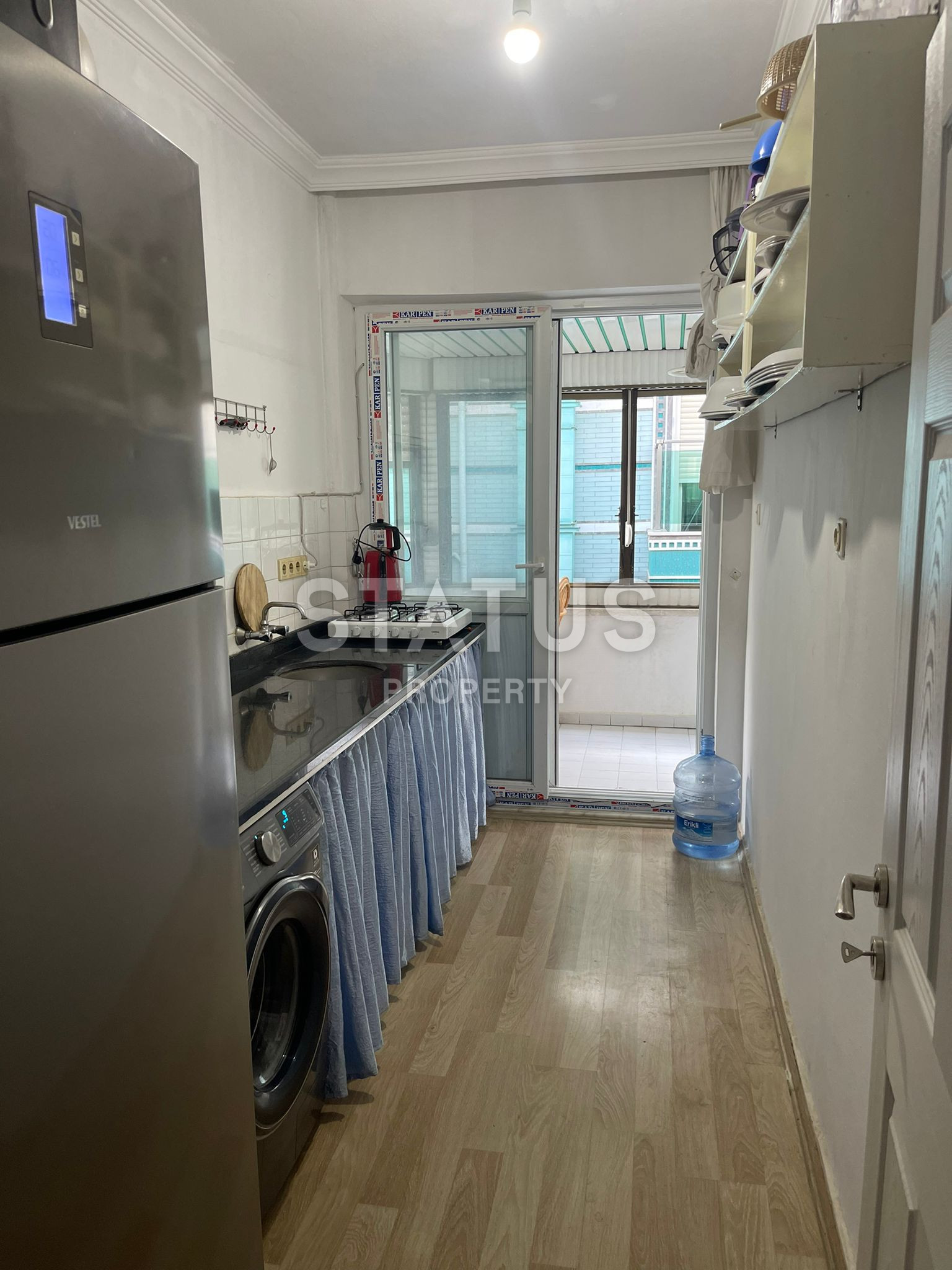 Трёхкомнатная меблированная квартира на пляже Клеопатра с прямым видом на море. 120м2 фото 7