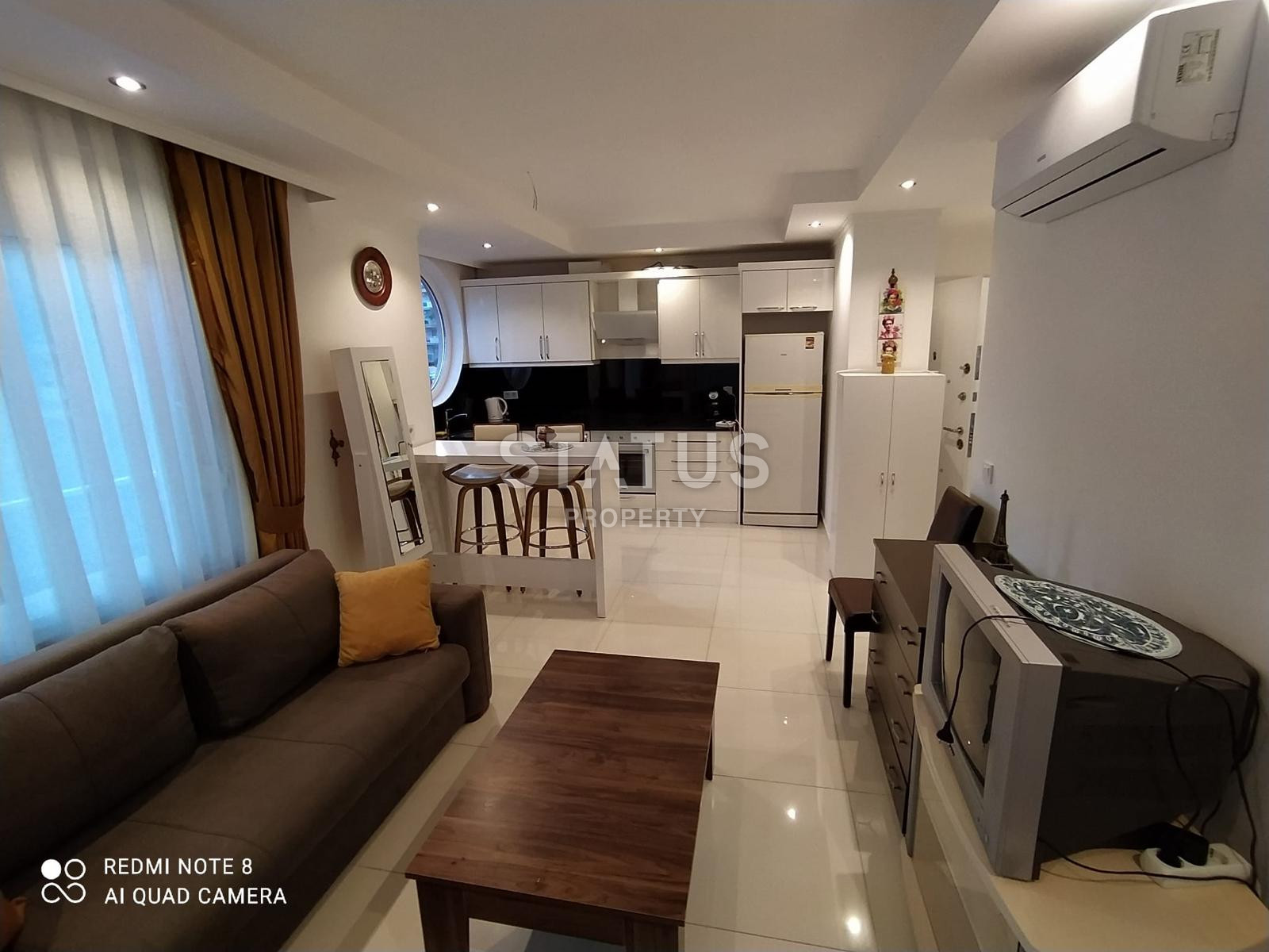 Трёхкомнатная меблированная квартира в 200м от пляжа Клеопатра. 60м2 фото 2